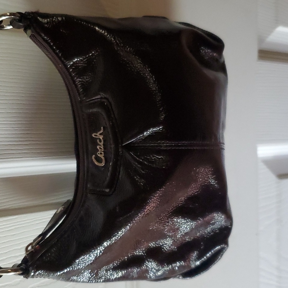 Y2K SM Coach Shinny Dark Brown Purse